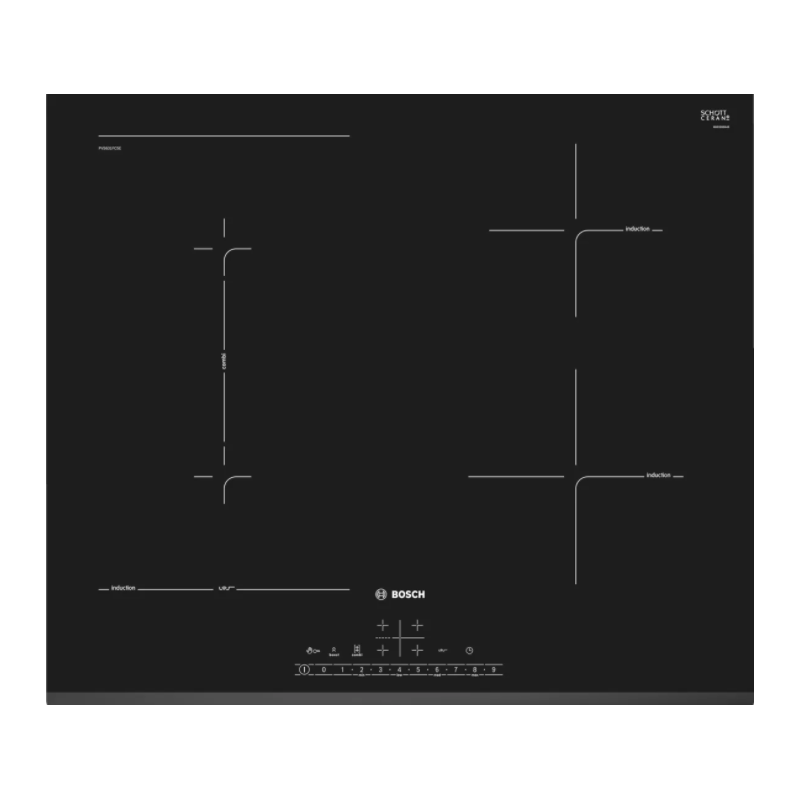Tables - TABLE INDUCTION COMBI 60CM 4F DS BISEAU