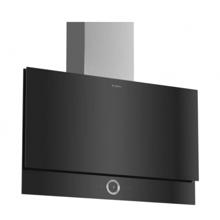Hottes - HOTTE MUR PLATE 90CM 717M3/H B NOIR