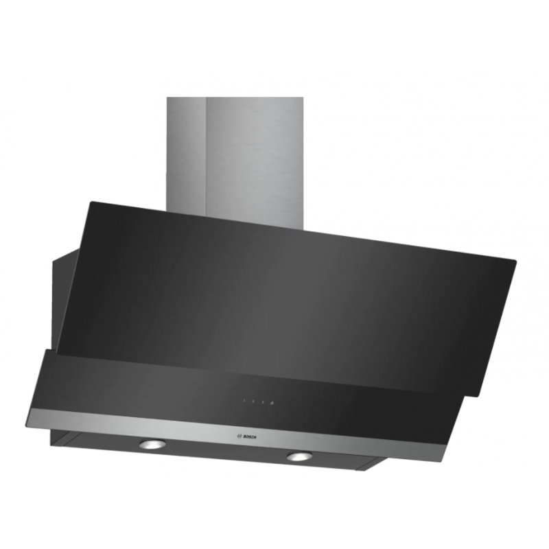 Hottes - HOTTE MUR INCL VERRE 90CM 629M3/H C NOIR