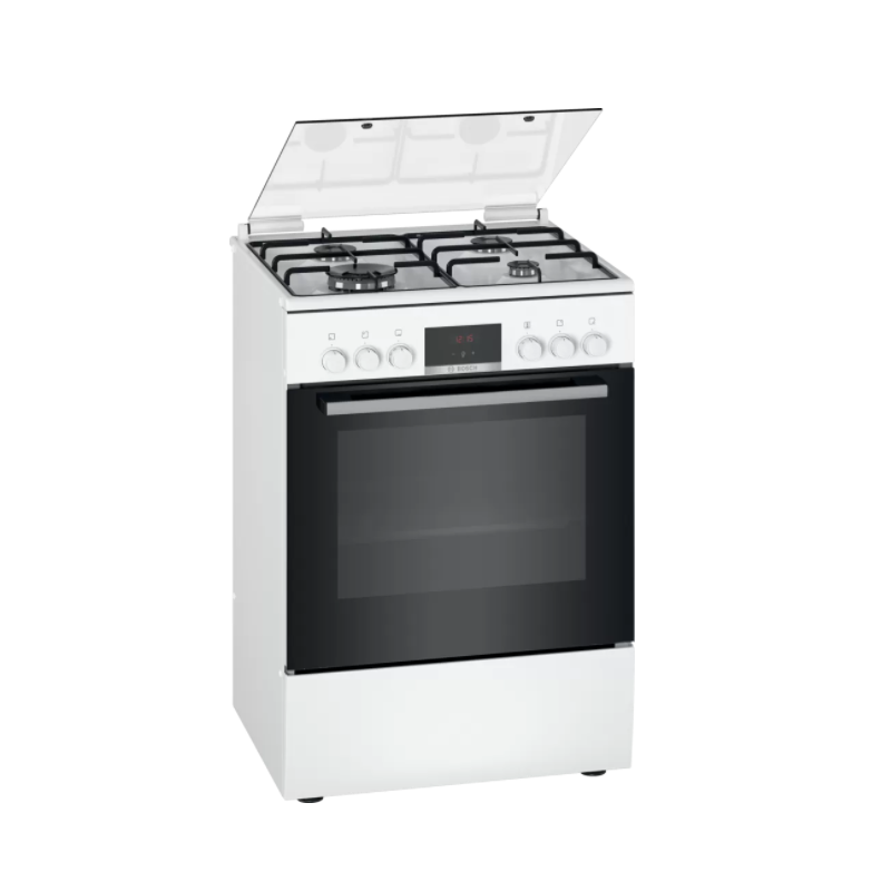 Cuisiniere - CUISINIERE 3 GAZ+WOK ECOCLEAN BLANC