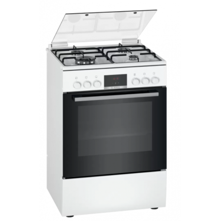 Cuisiniere - CUISINIERE 3 GAZ+WOK ECOCLEAN BLANC