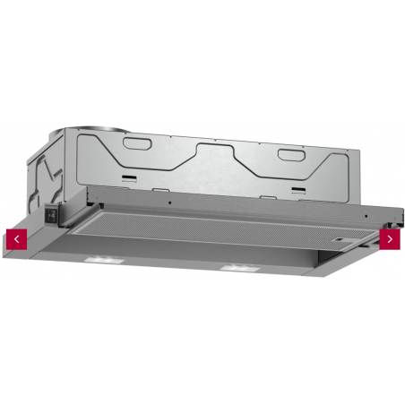 Hottes - HOTTE TELESCOPIQUE 60CM 380M3/H C METAL