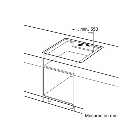Tables - TABLE FLEXINDUCTION 80CM 4F MT 3 BISEAUX