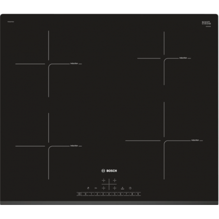 Tables - TABLE INDUCTION 60CM 4F DS BISEAU AVANT