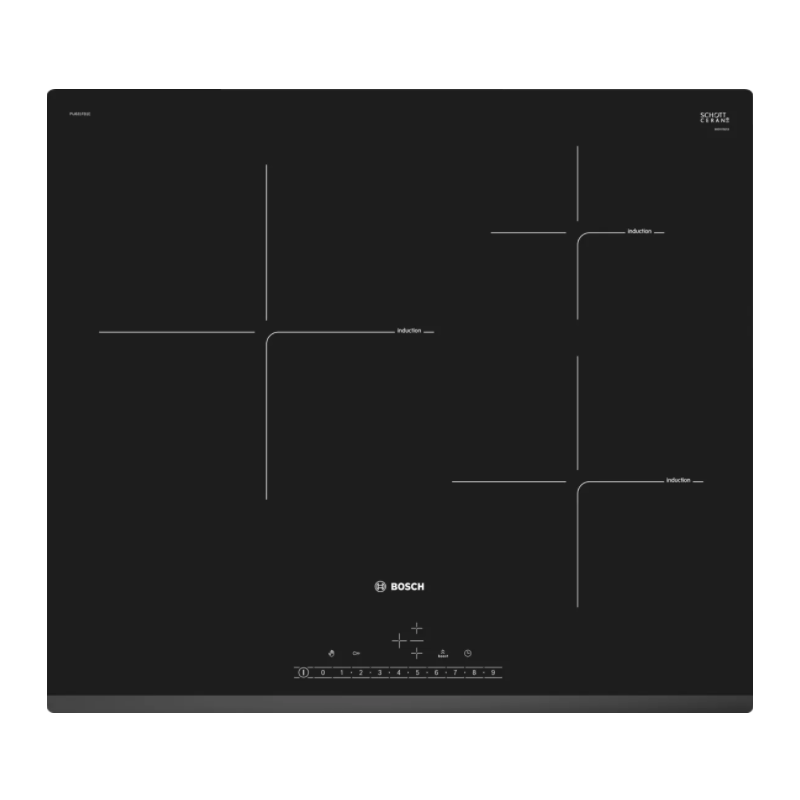 Tables - TABLE INDUCTION 60CM 3F DS BISEAU AVANT