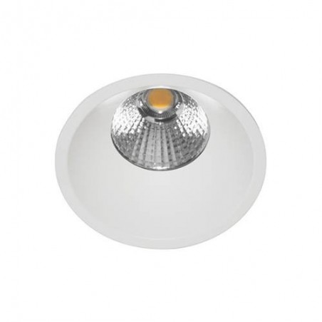 AL3012 RD 9W 1050Lm 3000K 38° IP44 DIM BLANC MAT