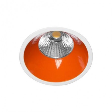 AL3012 RD 9W 1050Lm 3000K 38° IP44 DIM BLANC MAT - ROUGE