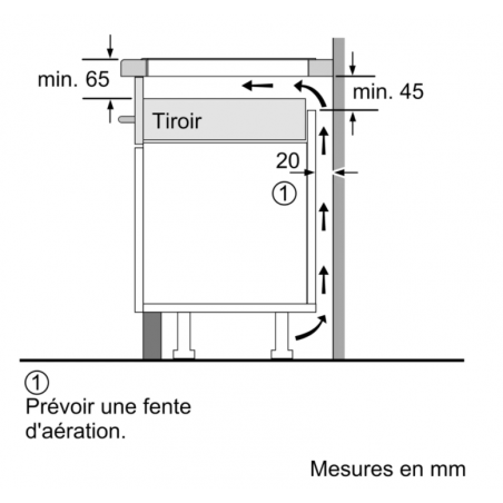 Tables - TABLE 2FLEXINDUCTION+ 60CM 4F TWP CADRE
