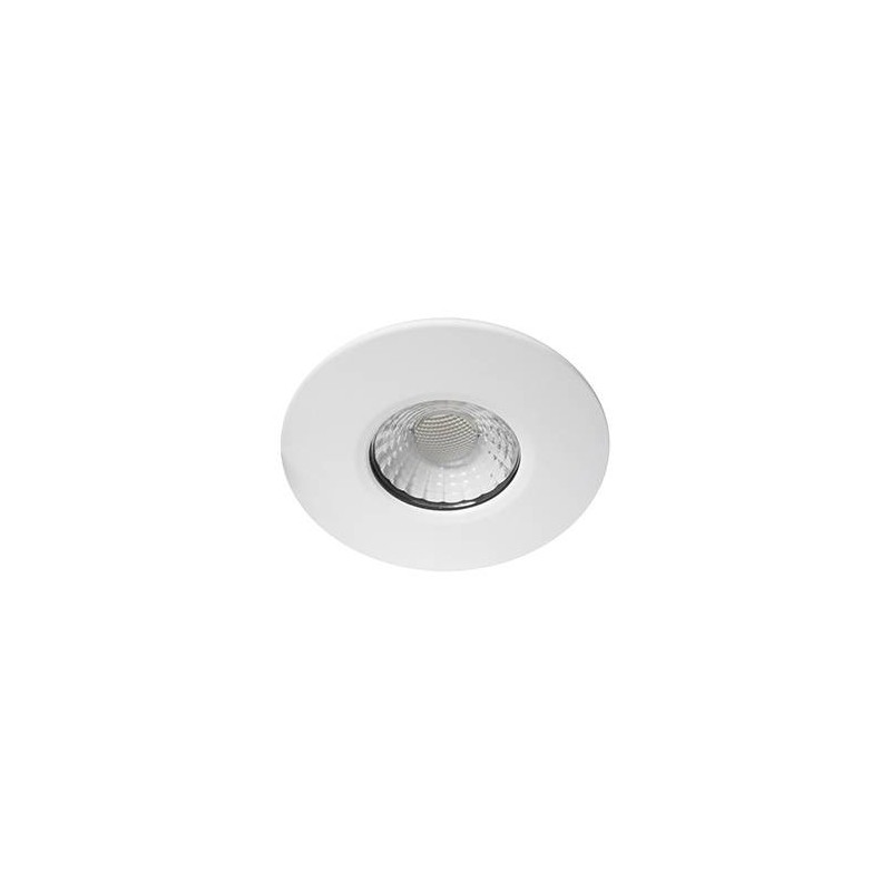 GEMMA RD-230 7W 750Lm 55° IP65 DIM BLANC MAT + NICKEL SAT.
