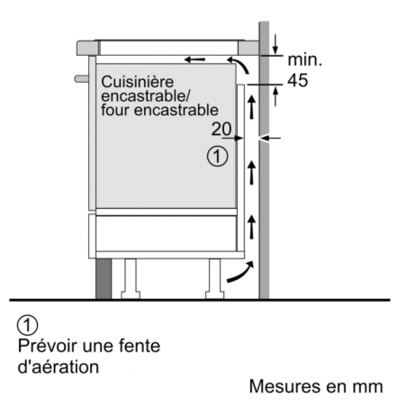 Tables - TABLE 2FLEXINDUCTION+ 60CM 4F TWPF CADRE
