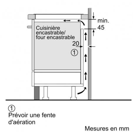 Tables - TABLE FLEXINDUCTION 60CM 4F MT 3 BISEAUX