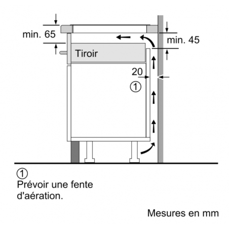 Tables - TABLE FLEXINDUCTION 60CM 4F MT 3 BISEAUX