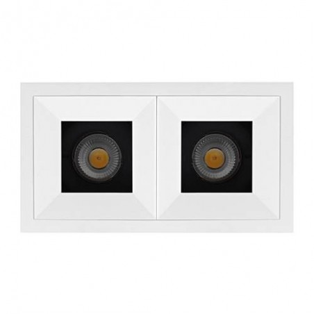 SORA POWER 2x13W 2700K 15° DIM BLANC MAT