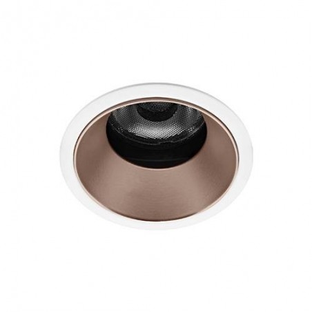 SILK RDX WARM 6W 530Lm 36° DIM BLANC MAT - OR ROSE