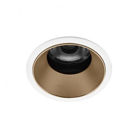 SILK RDX WARM 6W 530Lm 36° DIM BLANC MAT - CHAMPAGNE