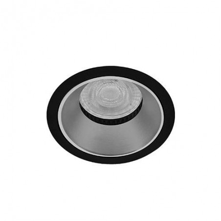 BALI R GU10 MAX15W PAR16 NOIR MAT - ARGENT