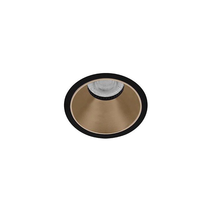 FIJI R GU10 MAX15W PAR16 NOIR MAT - CHAMPAGNE