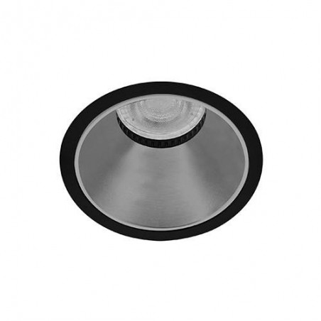 FIJI R GU10 MAX15W PAR16 NOIR MAT - ARGENT