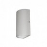 LUXI 160 2x6W 2x450Lm 3000K 80° IP54 GRIS ARGENT
