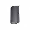 LUXI 160 2x6W 2x450Lm 3000K 80° IP54 ANTHRACITE