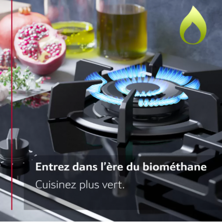 Tables - TABLE GAZ 90CM 4F+WOK FLAMESELECT INOX