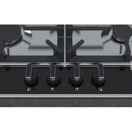 Tables - TABLE GAZ 75CM 4F+WOK FLAMESELECT INOX