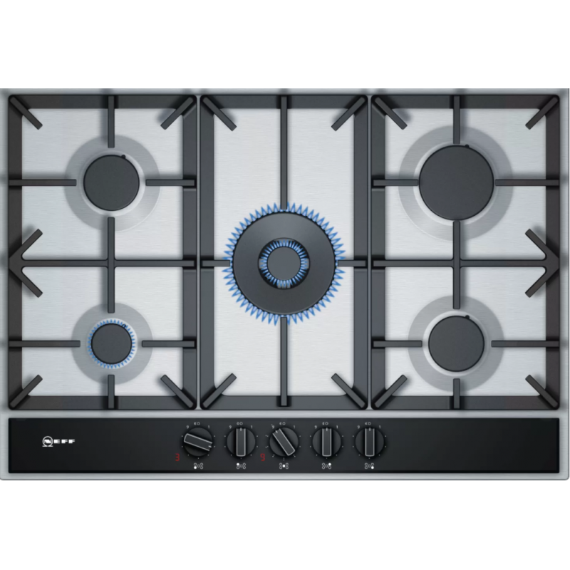 Tables - TABLE GAZ 75CM 4F+WOK FLAMESELECT INOX