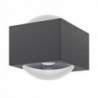 KOS 2 S 2x6W 2x685Lm 3000K IP65 ANTHRACITE