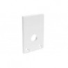 EMBOUTS DE FINITION PERCES 2PC BLANC MAT