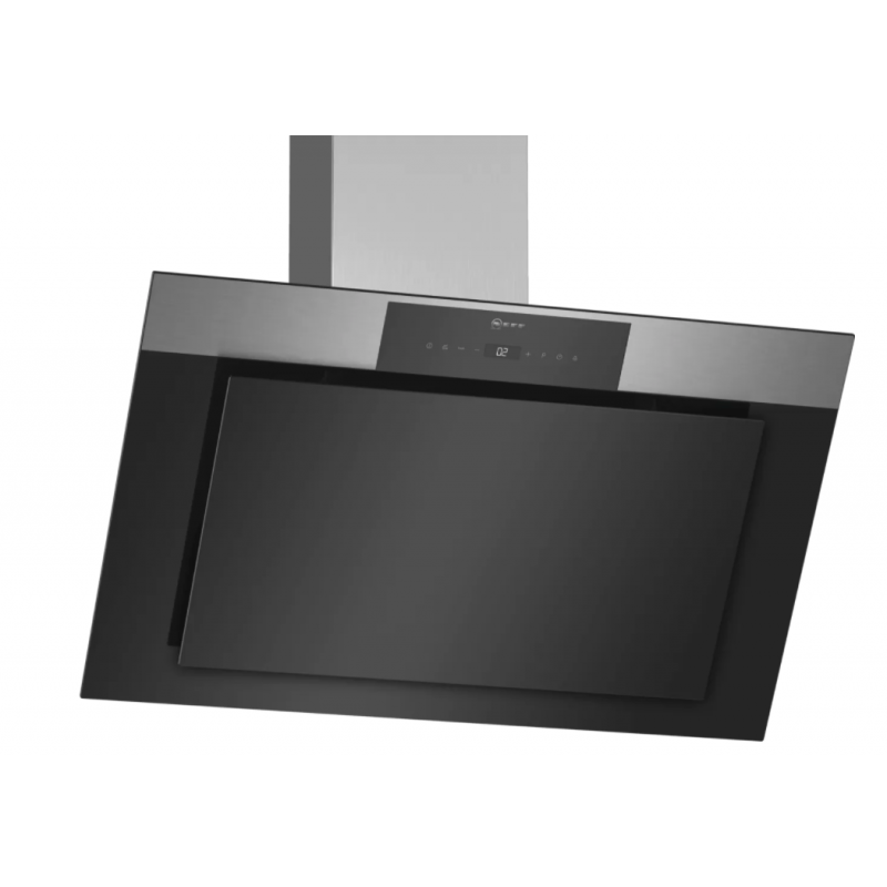 Hottes - HOTTE MUR INCL VERRE 90CM 714M3/H A NOIR