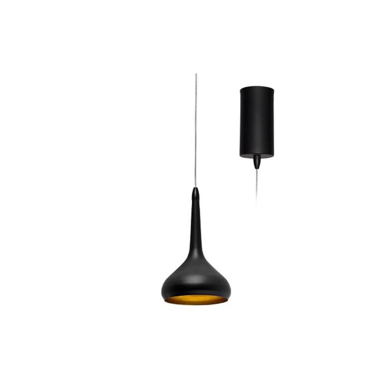 NOOSE 8W 600Lm 3000K 80° NOIR - DORE