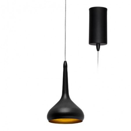 NOOSE 8W 600Lm 3000K 80° NOIR - DORE