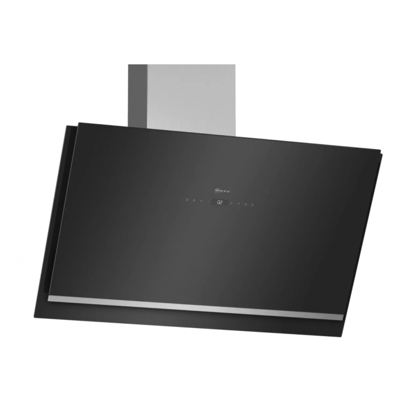 Hottes - HOTTE MUR INCL VERRE 90CM 714M3/H A NOIR