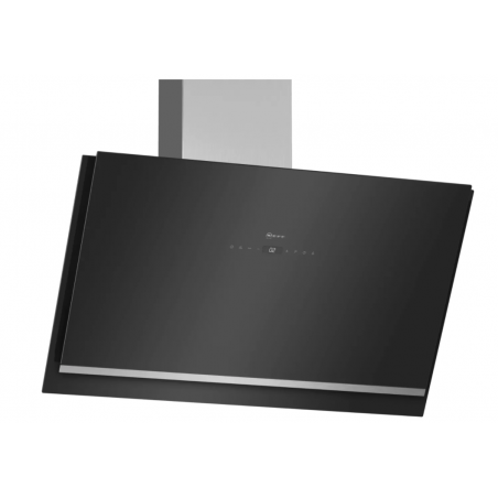 Hottes - HOTTE MUR INCL VERRE 90CM 714M3/H A NOIR