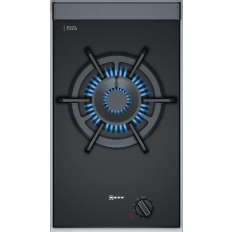 Tables - DOMINO GAZ 30CM 1 FOYER VERRE NOIR