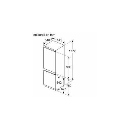 Refrigerateurs - REFRIGERATEUR COMBINE INT 177 GLISS
