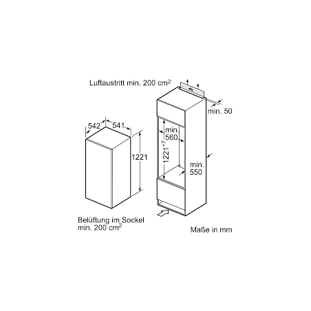 Refrigerateurs - REFRIGERATEUR 1P INT 122 GLISS