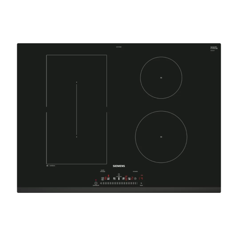 Tables - TABLE INDUCTION COMBI 70CM 4F TS BISEAU