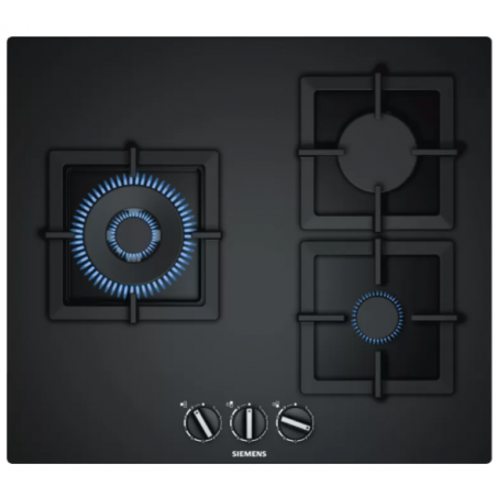 Tables - TABLE GAZ 60CM 2F+WOK FLAMESL VERRE NOIR