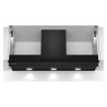 Hottes - HOTTE BOX INTEGREE 90CM 749/H B NOIR