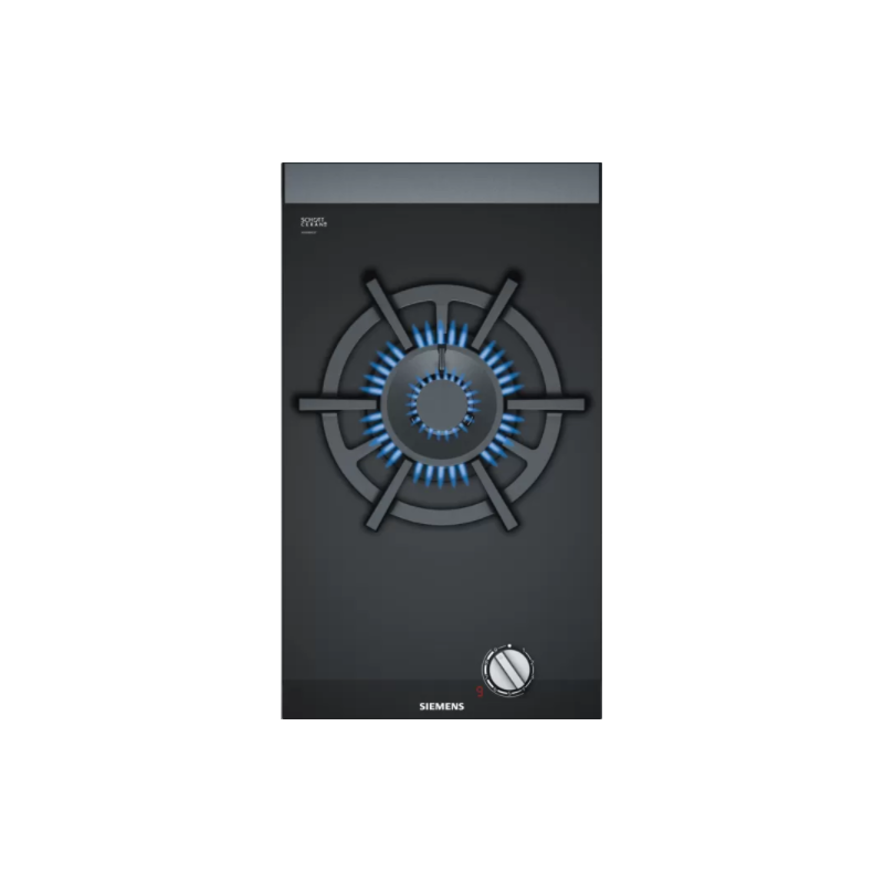 Tables - DOMINO GAZ 30CM 1 FOYER VERRE NOIR