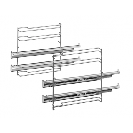 Acc. cuisson - RAIL TELESCOPIQUE 2NIVEAUX PYROLYSABLE