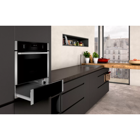 Acc. cuisson - TIROIR CHAUFFE-PLAT 14CM PUSH PULL NOIR